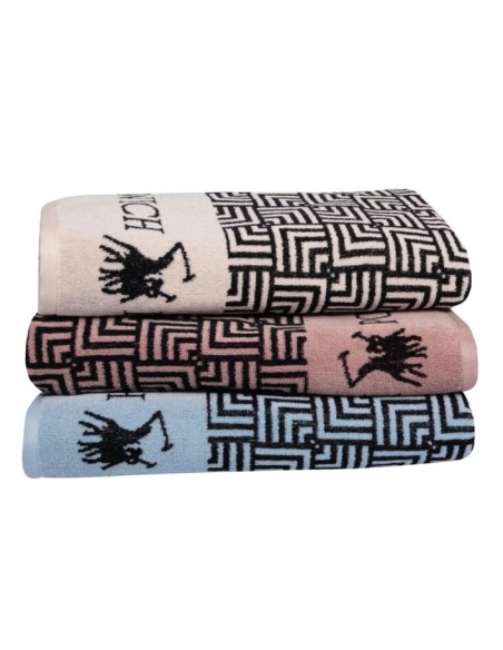 Greenwich Polo Club Plaj Havlusu 3732 – Siyah, Ekru, 90x170, %100 Pamuk