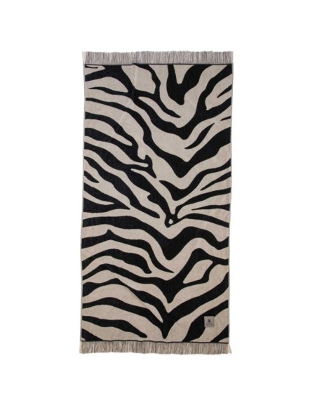 Greenwich Polo Club Plaj Havlusu 3738 – Siyah, Toprak, 90x180, %100 Pamuk