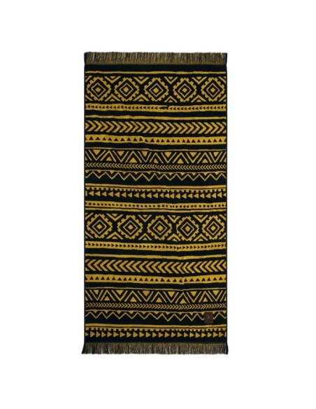 Greenwich Polo Club Plaj Havlusu 3830 – Siyah, Oker, 90x170, %100 Pamuk