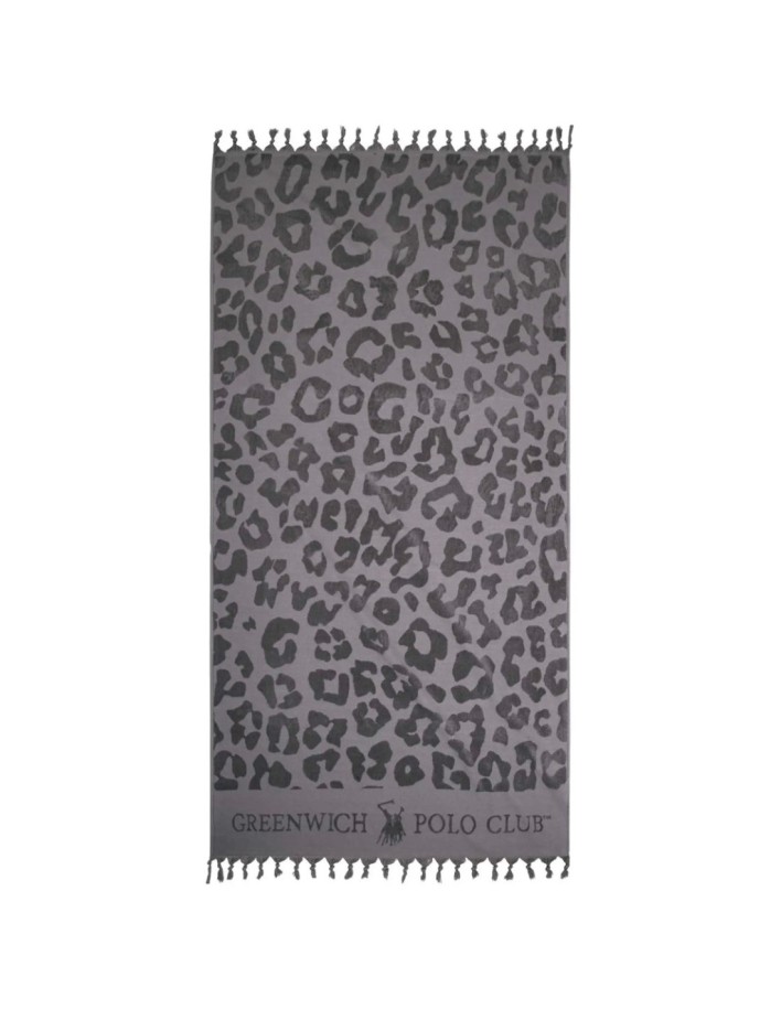 Greenwich Polo Club Plaj Havlusu 3836 – Gri, 90x170, %100 Pamuk