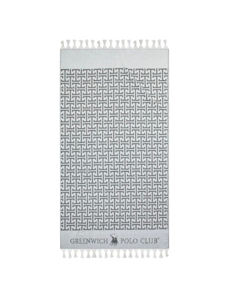 Greenwich Polo Club Peştemal 3838 – Siyah, Keten, 90x170, %100 Pamuk