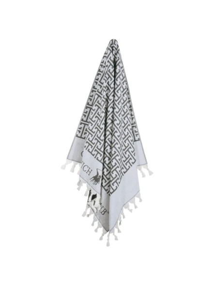 Greenwich Polo Club Peştemal 3838 – Siyah, Keten, 90x170, %100 Pamuk