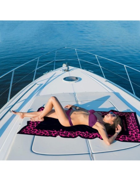 Greenwich Polo Club Plaj Havlusu 3864 – Mavi/Kırmızı, 90x180 cm, %100 Pamuk