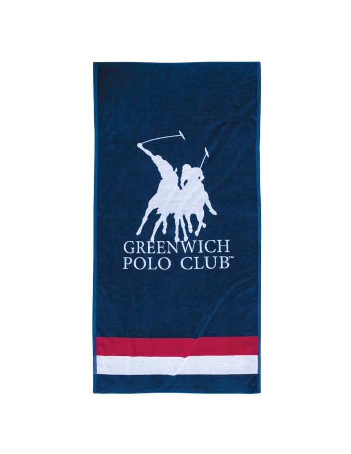 Greenwich Polo Club Plaj Havlusu 3866 – Mavi/Kırmızı/Beyaz, 90x180 cm, %100 Pamuk 2