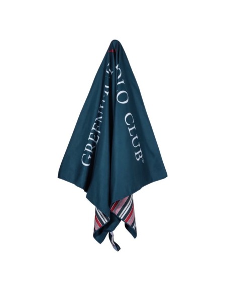 Greenwich Polo Club Plaj Havlusu 3872 – Mavi/Kırmızı, 80x170 cm, %100 Mikrofiber