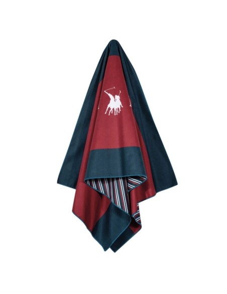 Greenwich Polo Club Plaj Havlusu 3874 – Mavi/Kırmızı, 80x170 cm, %100 Mikrofiber