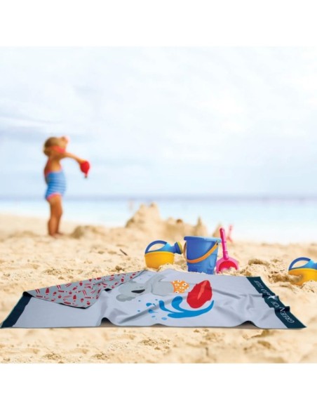 Greenwich Polo Club Junior Çocuk Plaj Havlusu 3882 – Gri, 70x140 cm, %100 Mikrofiber