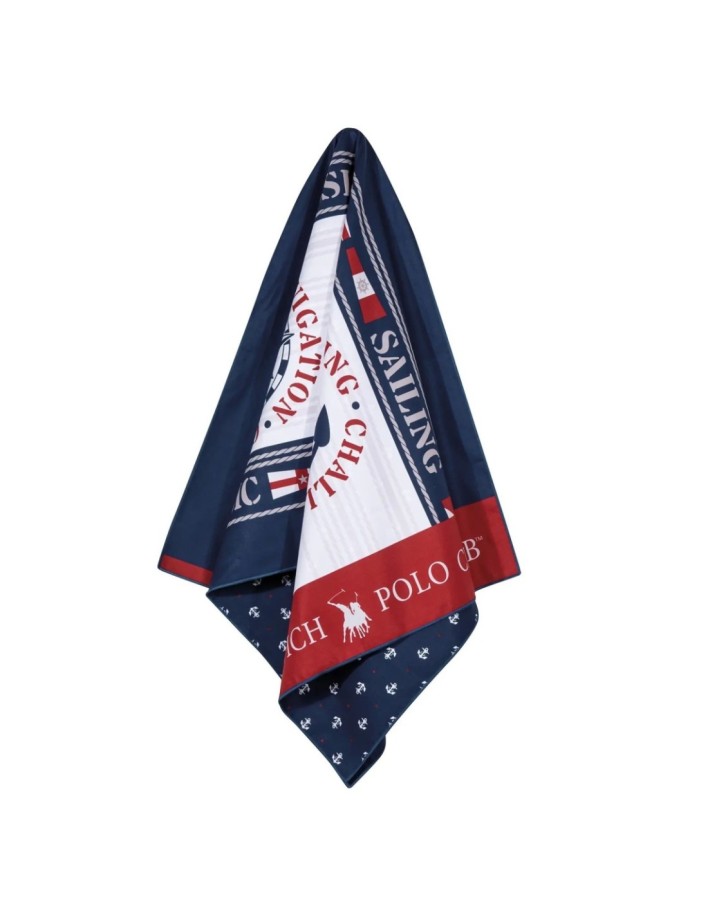 Greenwich Polo Club Plaj Havlusu 3908 – Mavi/Krem, 80x170 cm, %100 Mikrofiber 2