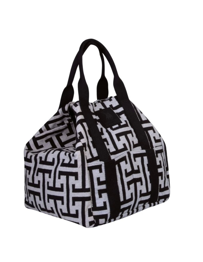 Greenwich Polo Club Plaj Çantası 3839 – Siyah/Gri, 35x40x38 cm, %80 Pamuk %20 Polyester 2