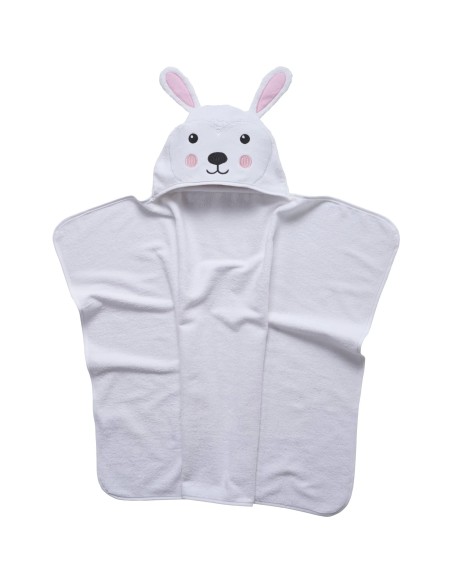 Das Baby Smile Kapüşonlu Bebek Havlusu 4895 – Beyaz, 70x90 cm, %100 Pamuk