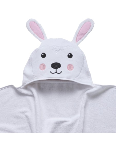 Das Baby Smile Kapüşonlu Bebek Havlusu 4895 – Beyaz, 70x90 cm, %100 Pamuk