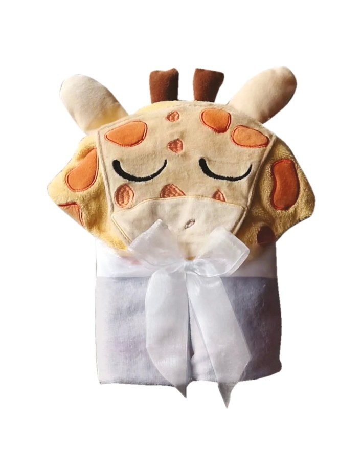 Das Baby Smile Kapüşonlu Bebek Havlusu 4891 – Beyaz/Sarı, 70x90 cm, %100 Pamuk 2