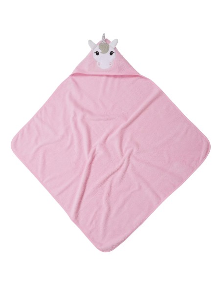 Das Baby Smile Kapüşonlu Bebek Havlusu 4887 – Pembe, 80x80 cm, %100 Pamuk