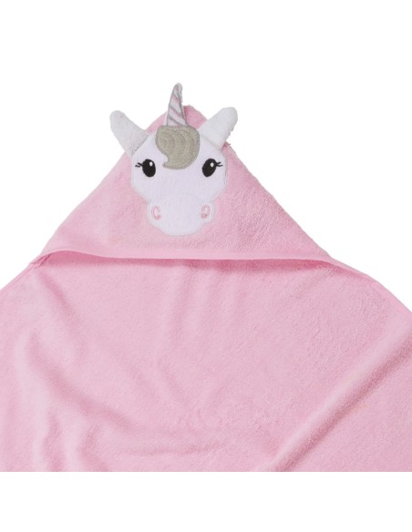 Das Baby Smile Kapüşonlu Bebek Havlusu 4887 – Pembe, 80x80 cm, %100 Pamuk