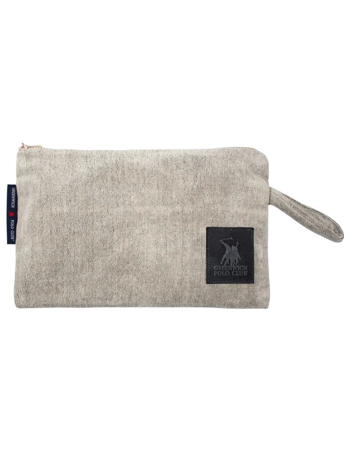 Greenwich Polo Club Plaj El Çantası 4011 – Taupe, 22x30 cm, %100 Pamuk