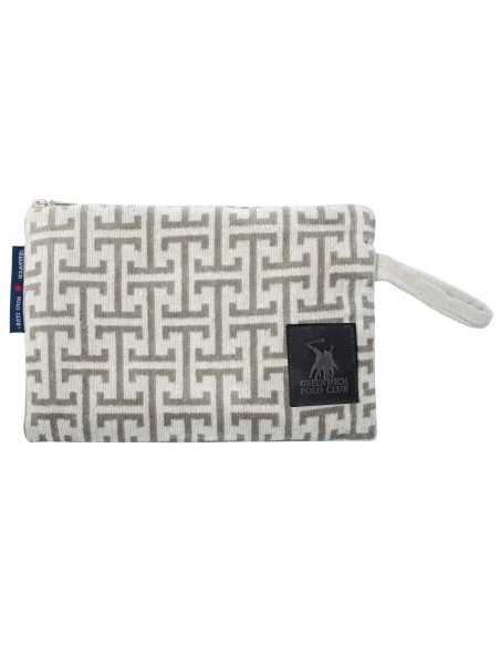 Greenwich Polo Club Plaj El Çantası 4006 – Gri/Taupe, 22x30 cm, %100 Pamuk