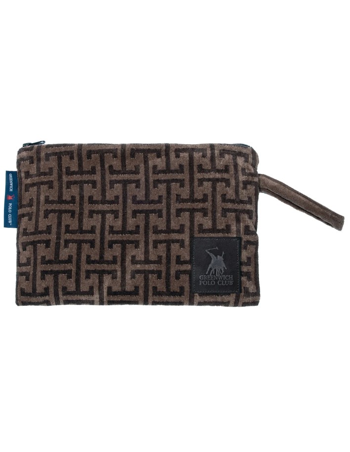 Greenwich Polo Club Plaj El Çantası 4004 – Kahverengi, 22x30 cm, %100 Pamuk