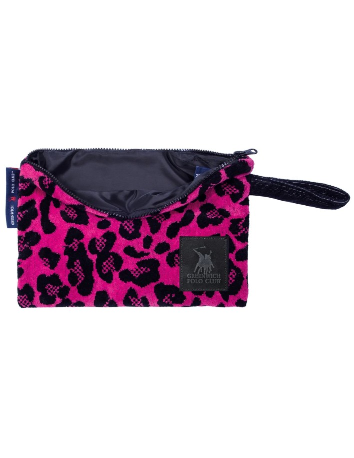 Greenwich Polo Club Plaj El Çantası 3863 – Siyah/Fuşya, 22x30 cm, %100 Pamuk 2