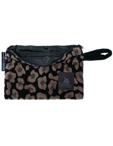 Greenwich Polo Club Plaj El Çantası 3862 – Siyah/Kahverengi, 22x30 cm, %100 Pamuk