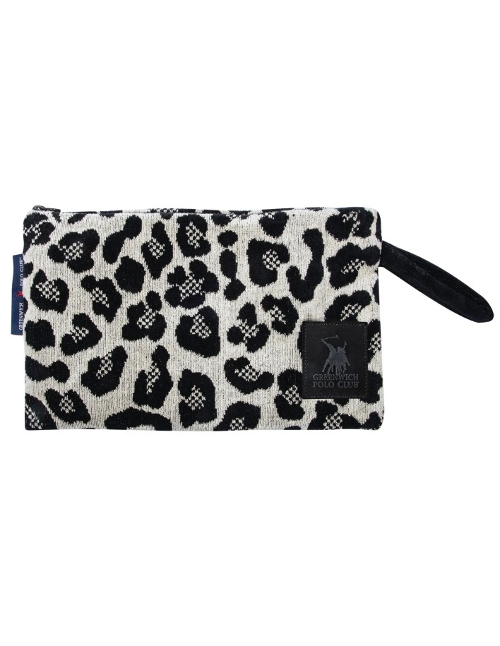 Greenwich Polo Club Plaj El Çantası 3861 – Bej/Siyah, 22x30 cm, %100 Pamuk