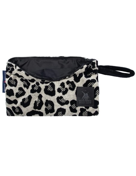 Greenwich Polo Club Plaj El Çantası 3861 – Bej/Siyah, 22x30 cm, %100 Pamuk