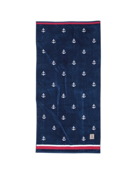 Greenwich Polo Club Plaj Havlusu 4010 – Mavi/Beyaz, 90x180 cm, %100 Pamuk