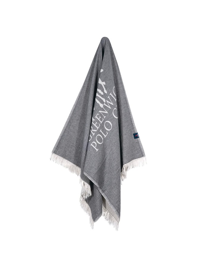 Greenwich Polo Club Plaj Havlusu 3903 – Gri, 85x170 cm, %100 Pamuk Müslin, Püsküllü 2