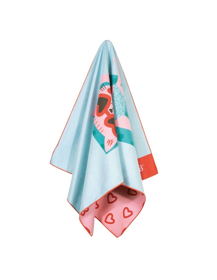 Greenwich Polo Club Junior Çocuk Plaj Havlusu 4081 – Mavi & Pembe, 70x140 cm, %100 Mikrofiber 2