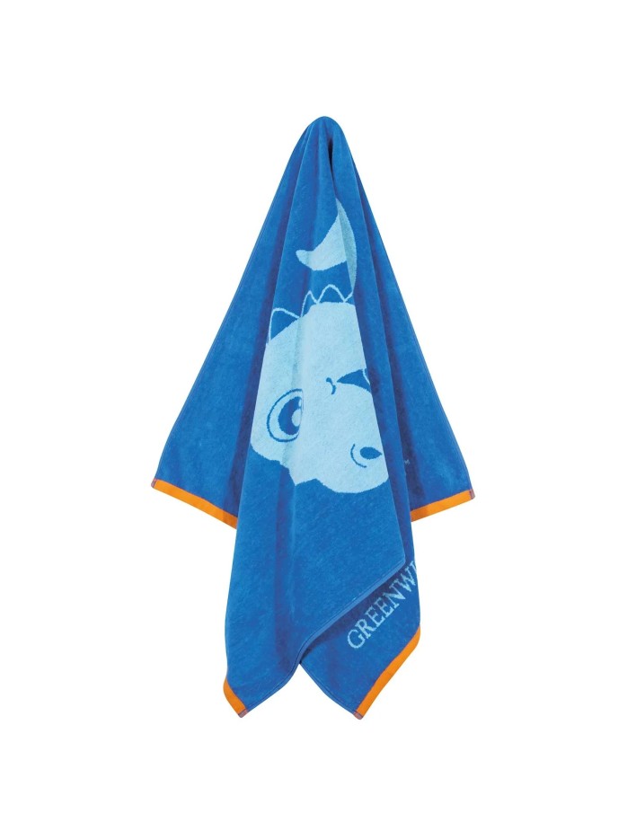 Greenwich Polo Club Junior Çocuk Plaj Havlusu 4076 – Mavi, 70x140 cm, %100 Jakarlı Pamuk 2