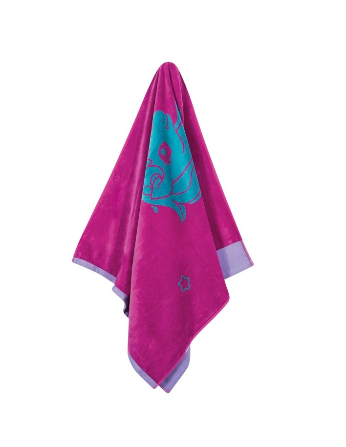 Greenwich Polo Club Junior Çocuk Plaj Havlusu 4074 – Mint & Pembe, 70x140 cm, %100 Jakarlı Pamuk 2