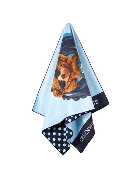 Greenwich Polo Club Junior Çocuk Plaj Havlusu 4043 – Mavi, 70x140 cm, %100 Mikrofiber