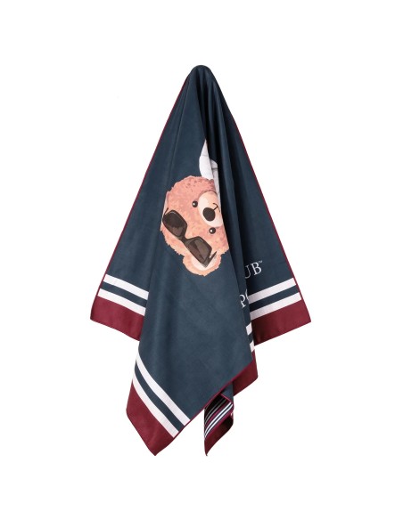 Greenwich Polo Club Junior Çocuk Plaj Havlusu 4042 – Mavi & Kırmızı, 70x140 cm, %100 Mikrofiber