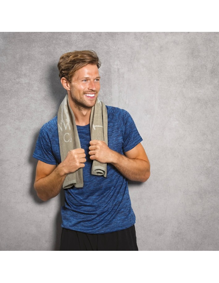 Greenwich Polo Club Spor Havlusu 3930 – Ekru & Taupe, 45x90 cm, %100 Mısır Pamuğu 2