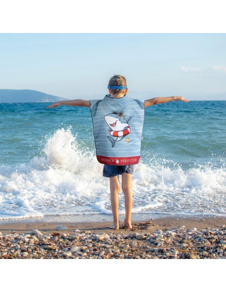 Greenwich Polo Club Junior Çocuk Deniz Pançosu 4044 – Mavi, 50x115 cm, %100 Mikrofiber