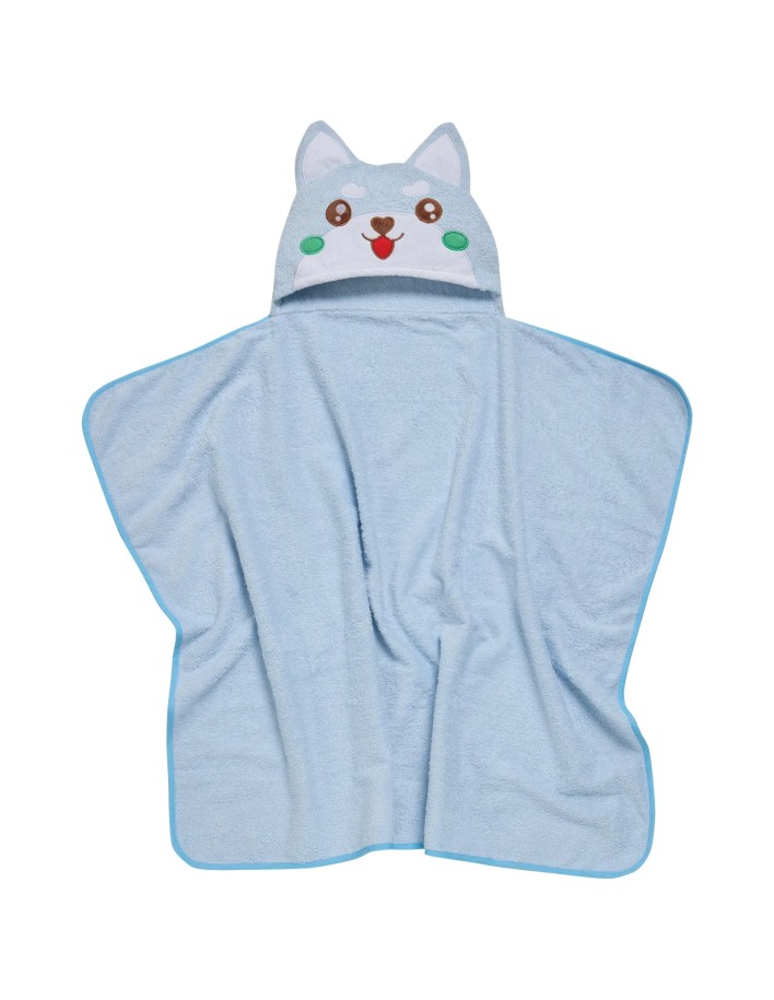 Das Baby Bath Seri Bebek Kapüşonlu Banyo Havlusu 4948 - Mavi, 70x90 cm, %100 Pamuk