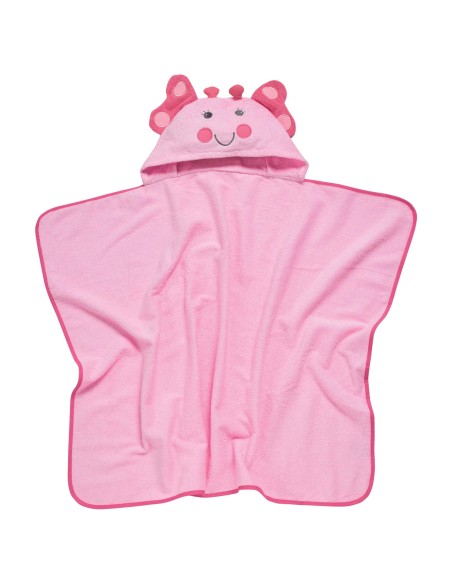 Das Baby Bath Seri Bebek Kapüşonlu Banyo Havlusu 4946 - Pembe, 70x90 cm, %100 Pamuk