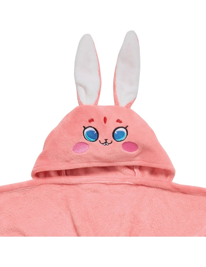 Das Baby Bath Seri Bebek Kapüşonlu Banyo Havlusu 4944 - Pembe, 70x90 cm, %100 Polyester 2