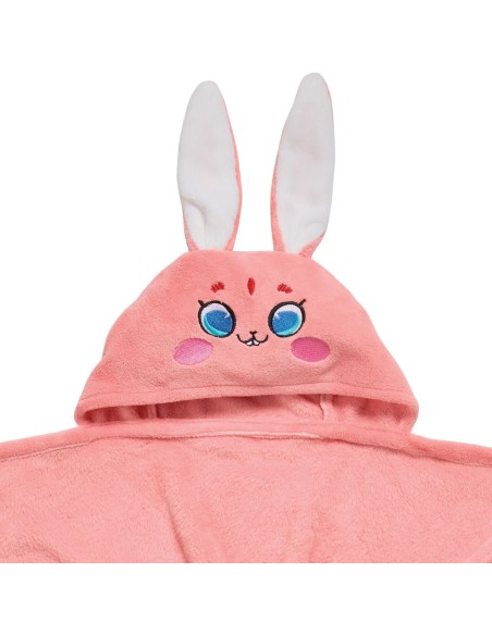 Das Baby Bath Seri Bebek Kapüşonlu Banyo Havlusu 4944 - Pembe, 70x90 cm, %100 Polyester