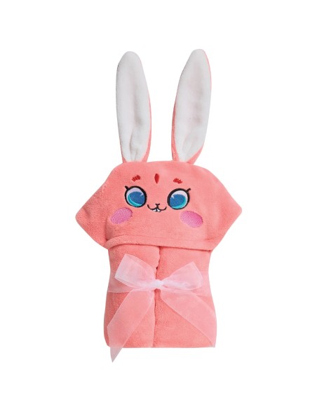 Das Baby Bath Seri Bebek Kapüşonlu Banyo Havlusu 4944 - Pembe, 70x90 cm, %100 Polyester