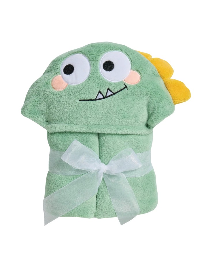 Das Baby Bath Seri Bebek Kapüşonlu Banyo Havlusu 4943 - Yeşil, 70x90 cm, %100 Polyester 2