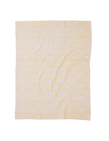 Das Baby Relax Seri Bebek Pike Battaniye 4961 - Sarı, 75x100 cm, %100 Pamuk