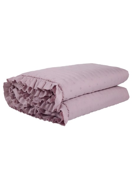 Das Home Happy Seri Çift Kişilik Volanlı Yatak Örtüsü 9656 - Nude, 220x240 cm, %100 Mikrofiber