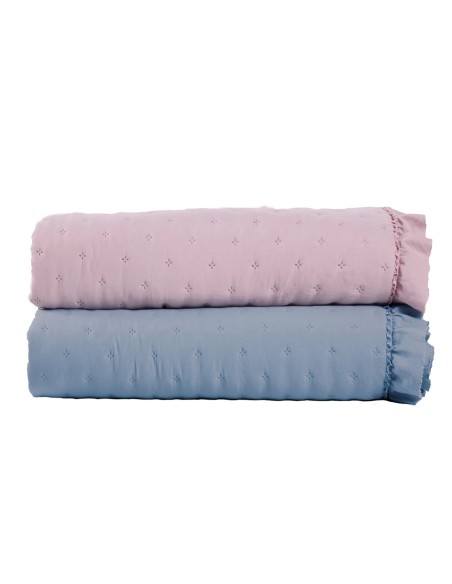 Das Home Happy Seri Çift Kişilik Volanlı Yatak Örtüsü 9656 - Nude, 220x240 cm, %100 Mikrofiber