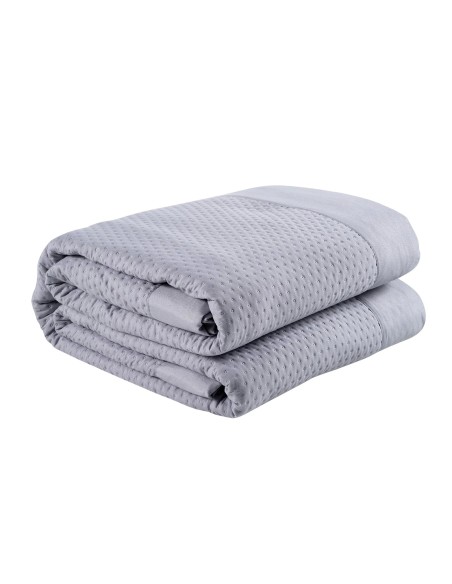 Das Home Happy Seri Çift Kişilik Kapitone Yatak Örtüsü 9635 - Gri, 220x240 cm, %100 Mikrofiber