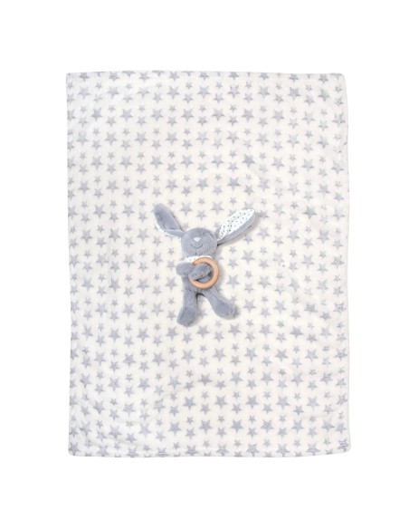 Greenwich Polo Club Essential Seri Bebek Fleece Polar Battaniye 8844 - Mavi & Beyaz, 75x100 cm, %100 Hipoalerjenik Polyester