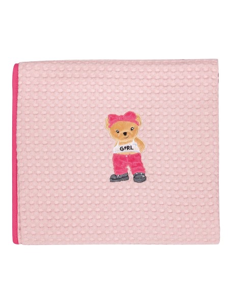 Greenwich Polo Club Essential Seri Bebek Pike Battaniye 8839 - Pembe & Fuşya, 110x150 cm, %100 Hipoalerjenik Pamuk