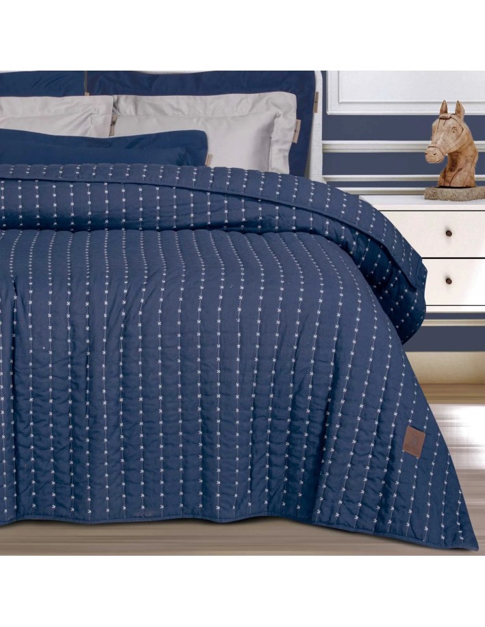 Greenwich Polo Club Essential Seri King Yatak Örtüsü 3492 - Mavi Renk, %100 Mikrofiber, Monokrom Nakışlı, 230x250 cm 2
