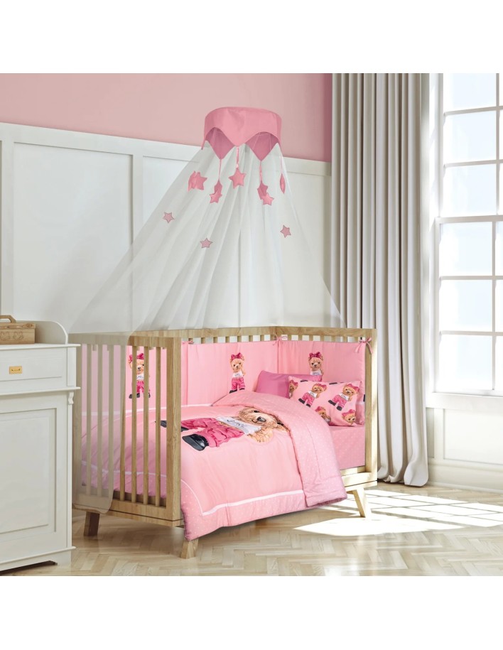 Greenwich Polo Club Bebek Beşik Düz Ped 8839 - Pembe Renk - %100 Mikrofiber, Hipoalerjenik, 45x195 cm - Essential Serisi 2