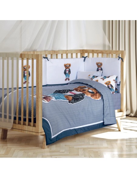 Greenwich Polo Club Bebek Beşik Düz Ped 8838 - Mavi Renk - %100 Mikrofiber, Hipoalerjenik, 45x195 cm - Essential Serisi